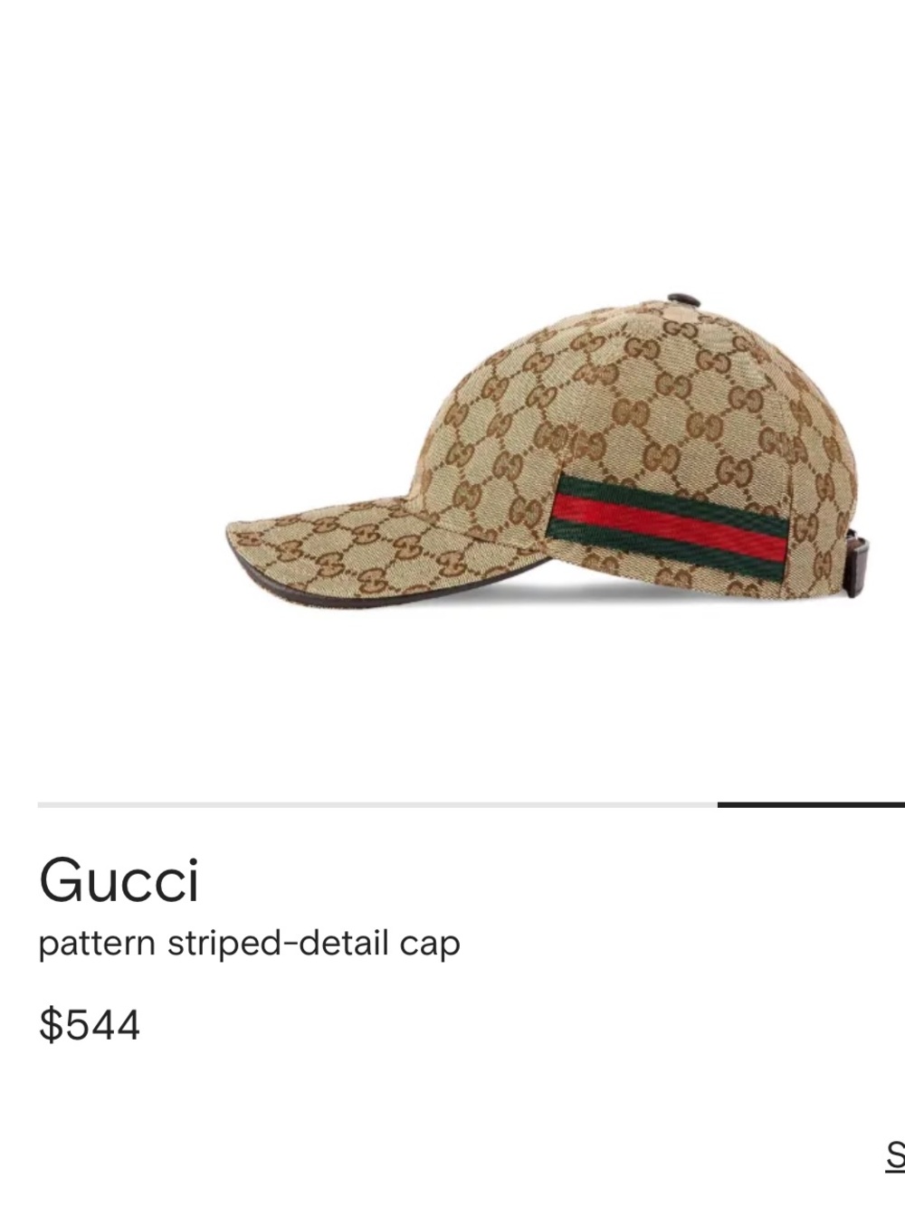Gucci Original GG Canvas Baseball Hat - Picture 10 of 11